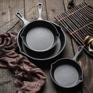 4E7FD9584FC575509E3EFCFEDD4BA66F.jpeg Household Non-Stick Flat Bottomed Pan Set