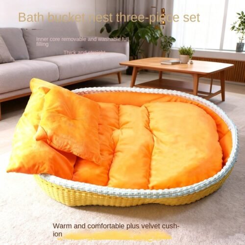 Winter Warm Dog Bed